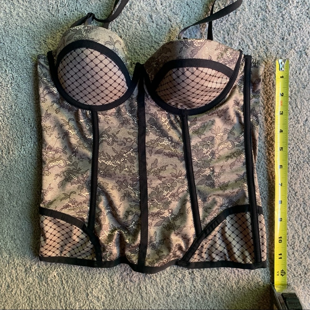 Victoria's Secret Black and Cream Bustier